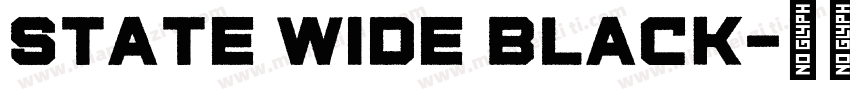State Wide Black字体转换